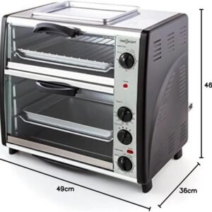 Mini-four Oneconcept grill tournebroche 42 L 2400 W